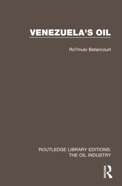 Book cover of: Venezuela's Oil