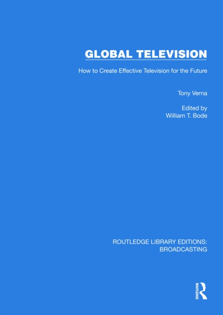 Book cover of: Global Television. By: Tony Verna