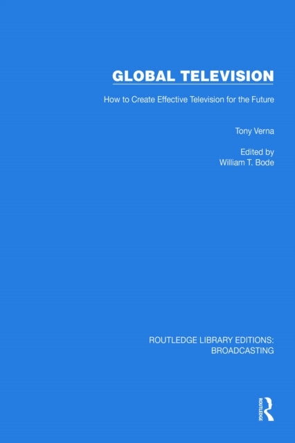 Book cover of: Global Television. By: Tony Verna