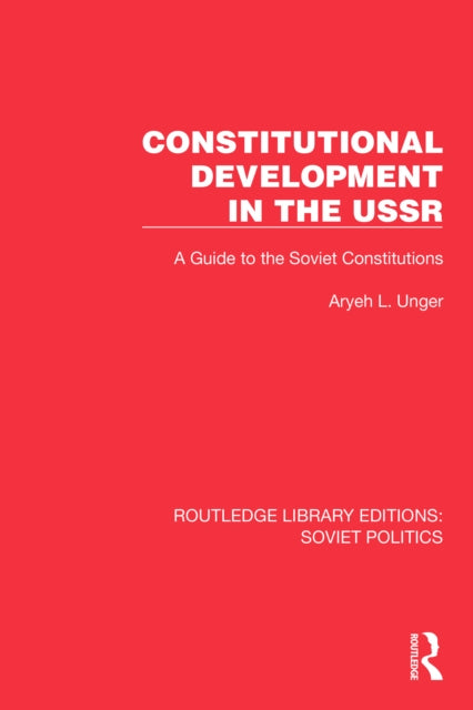 Book cover of: Constitutional Development in the USSR