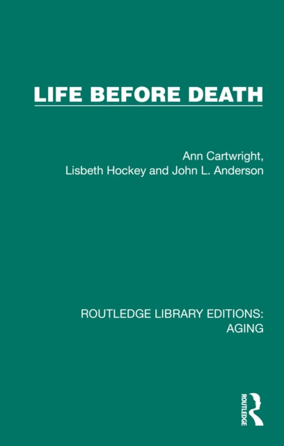 Book cover of: Life Before Death. By: Ann Cartwright