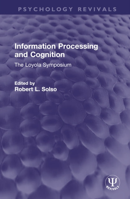 Book cover of: Information Processing and Cognition