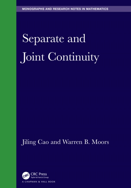 Book cover of: Separate and Joint Continuity. By: Jiling Cao