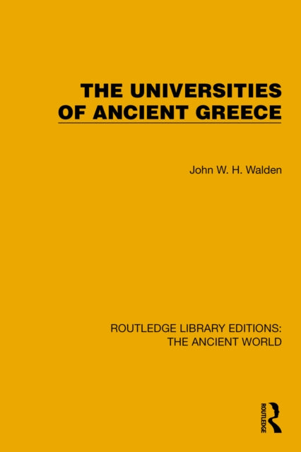 The Universities of Ancient Greece