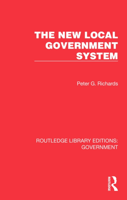 Book cover of: New Local Government System