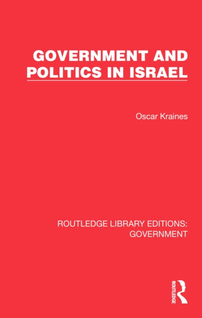 Book cover of: Government and Politics in Israel