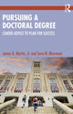 Book cover of: Pursuing a Doctoral Degree. By: James R. Martin Jr