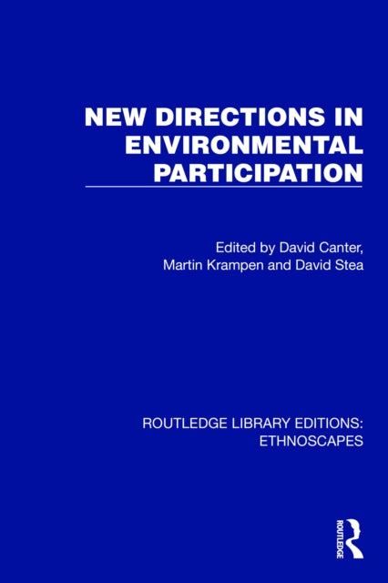 Book cover of: New Directions in Environmental Participation. By: David Canter