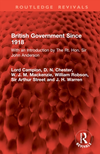 Book cover of: British Government Since 1918