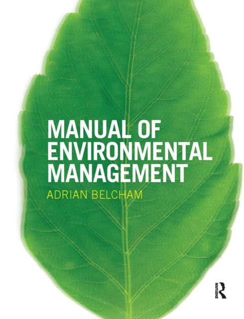 Book cover of: Manual of Environmental Management