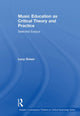 Book cover of: Music Education as Critical Theory and Practice. By: Lucy Green