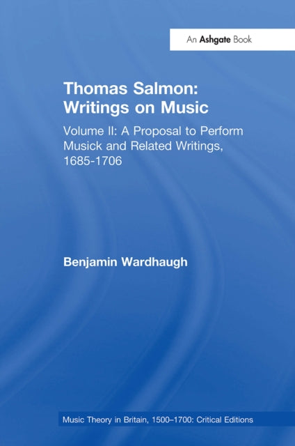 Book cover of: Thomas Salmon: Writings on Music