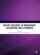 Book cover of: Recent Research in Management, Accounting and Economics (RRMAE). By: Hafinaz