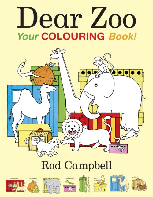 Book cover of: Dear Zoo: Your Colouring Book. By: Rod Campbell