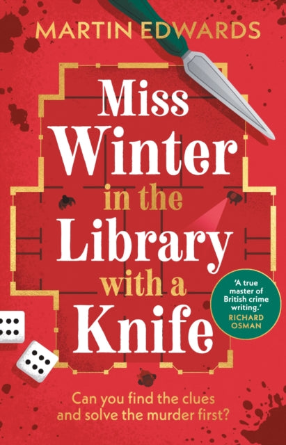 Miss Winter in the Library with a Knife, the traditional murder mystery with a delightful twist 9781035910588 Martin Edwards