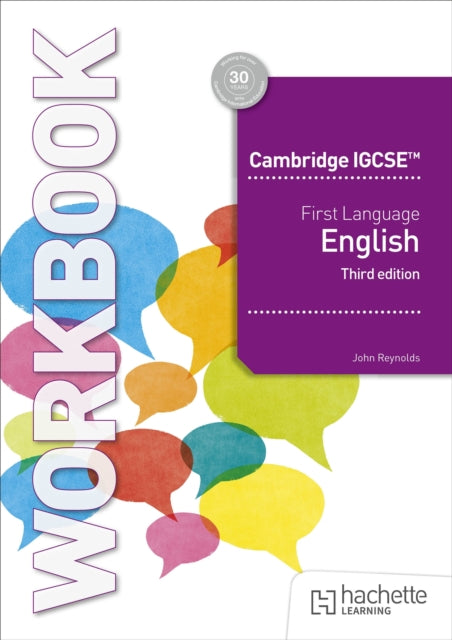 Book cover of: Cambridge IGCSE First Language English Workbook Third Edition