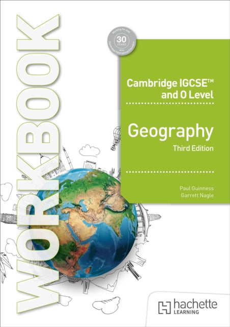 Book cover of: Cambridge IGCSE and O Level Geography Workbook Third Edition. By: Paul Guinness