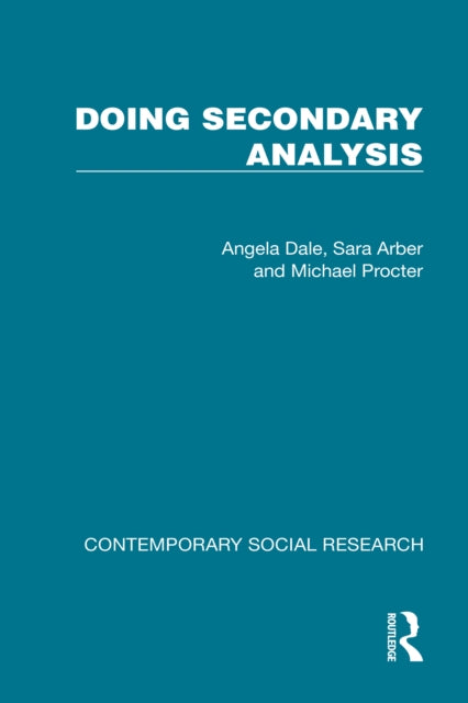 Book cover of: Doing Secondary Analysis