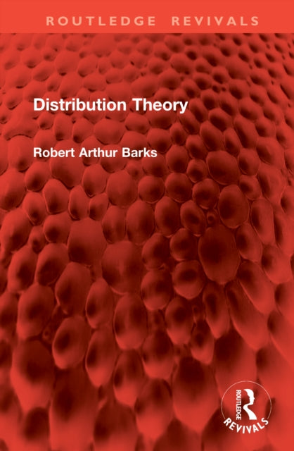 Book cover of: Distribution Theory