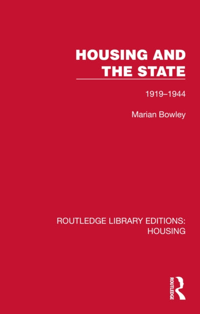 Book cover of: Housing and the State