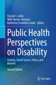 Book cover of: Public Health Perspectives on Disability. By: Donald J. Lollar