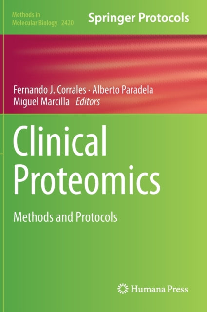 Book cover of: Clinical Proteomics. By: Fernando J. Corrales