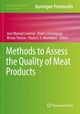 Book cover of: Methods to Assess the Quality of Meat Products. By: José Manuel Lorenzo