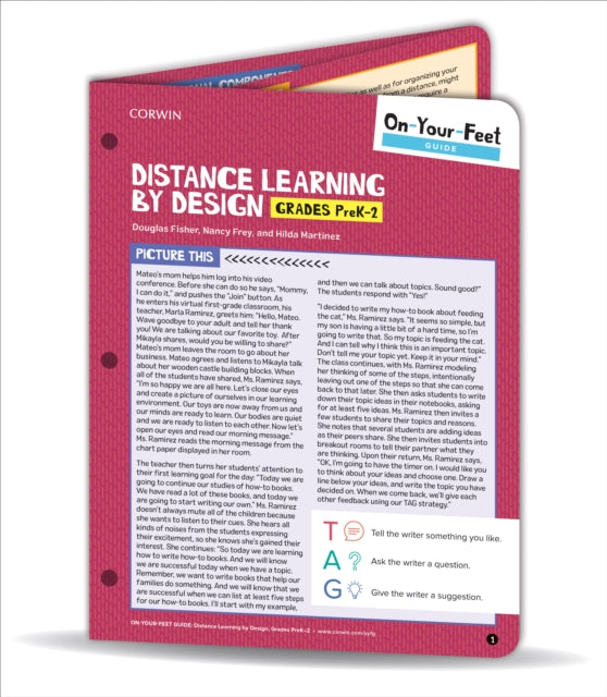 Book cover of: On-Your-Feet Guide: Distance Learning by Design, Grades PreK-2. By: Douglas Fisher