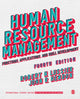 Book cover of: Human Resource Management - International Student Edition. By: Robert N. Lussier