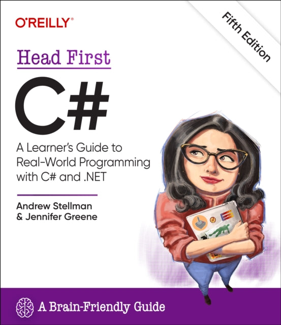 Book cover of: Head First C#. By: Andrew Stellman