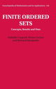 Book cover of: Finite Ordered Sets. By: Nathalie Caspard