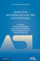Book cover of: Effective Mathematics of the Uncountable. By: Noam Greenberg