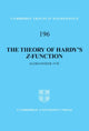 Book cover of: Theory of Hardy's Z-Function. By: Aleksandar Ivić