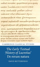 Book cover of: Early Textual History of Lucretius' De rerum natura