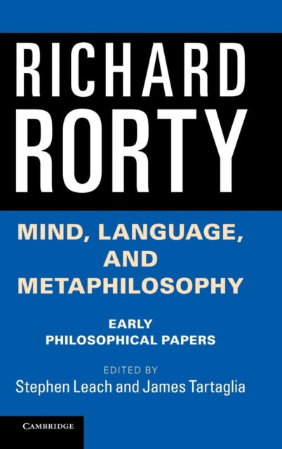Book cover of: Mind, Language, and Metaphilosophy. By: Richard Rorty