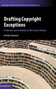 Book cover of: Drafting Copyright Exceptions. By: Emily Hudson