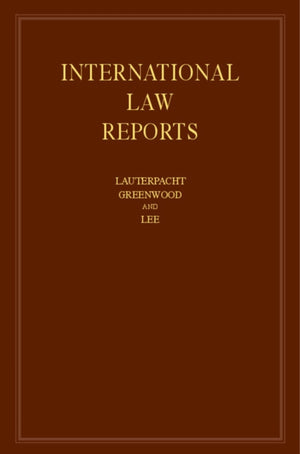 International Law Reports: Volume 165