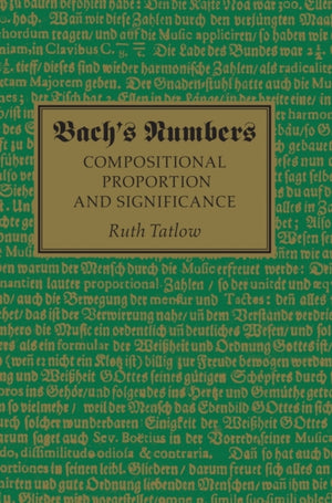 Bach's Numbers