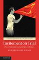 Book cover of: Incitement on Trial. By: Richard Ashby Wilson