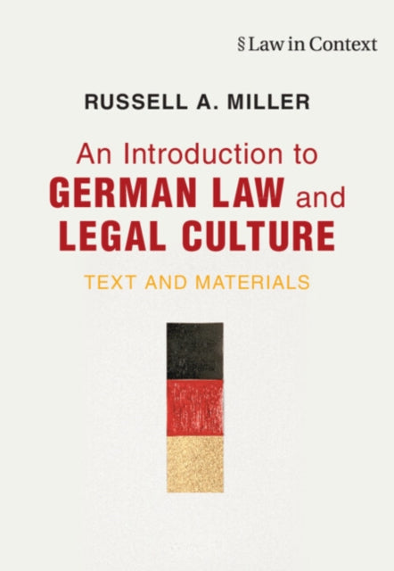 Book cover of: Introduction to German Law and Legal Culture