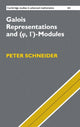 Book cover of: Galois Representations and (Phi, Gamma)-Modules. By: Peter Schneider
