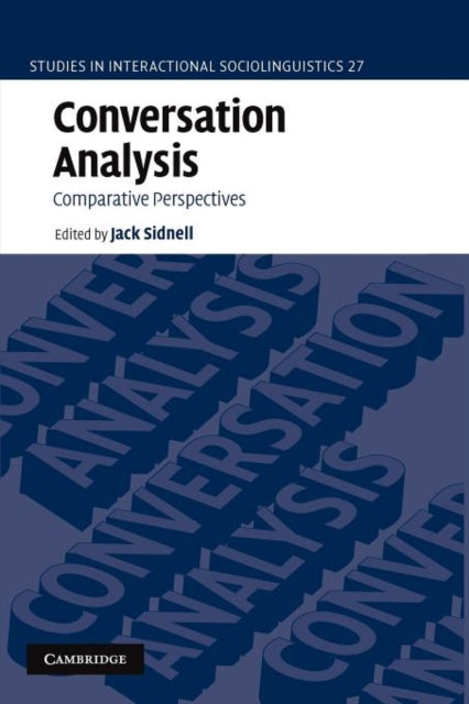 Book cover of: Conversation Analysis. By: Jack Sidnell