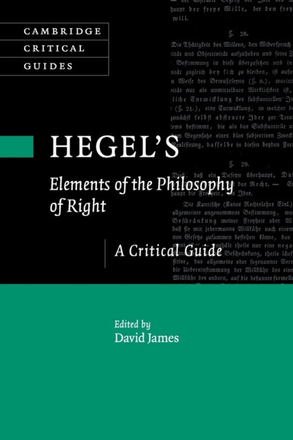 Hegel's Elements of the Philosophy of Right