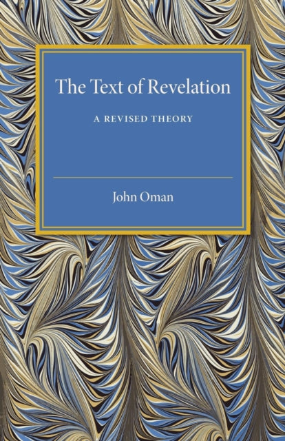 Book cover of: Text of Revelation. By: John Oman