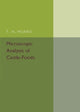 Book cover of: Microscopic Analysis of Cattle-Foods. By: T. N. Morris