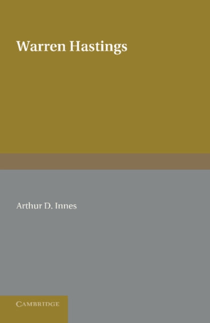 Book cover of: Warren Hastings. By: Thomas Babington Macaulay