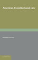 Book cover of: American Constitutional Law. By: Bernard Schwartz