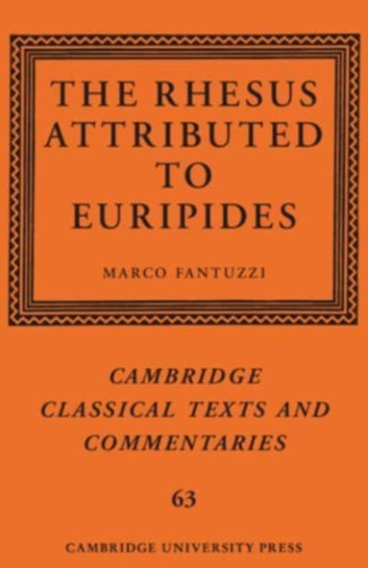Book cover of: Rhesus Attributed to Euripides