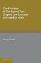 Book cover of: Province of the Law of Tort. By: Percy H. Winfield