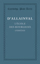 Book cover of: L'Ecole des Bourgeois. By: M. d'Allainval